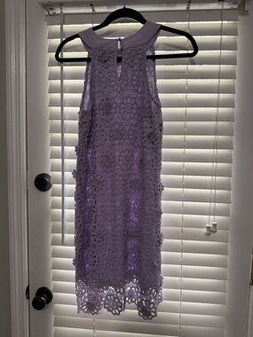 Altar'd State Lavender Crochet Lace Midi Dress